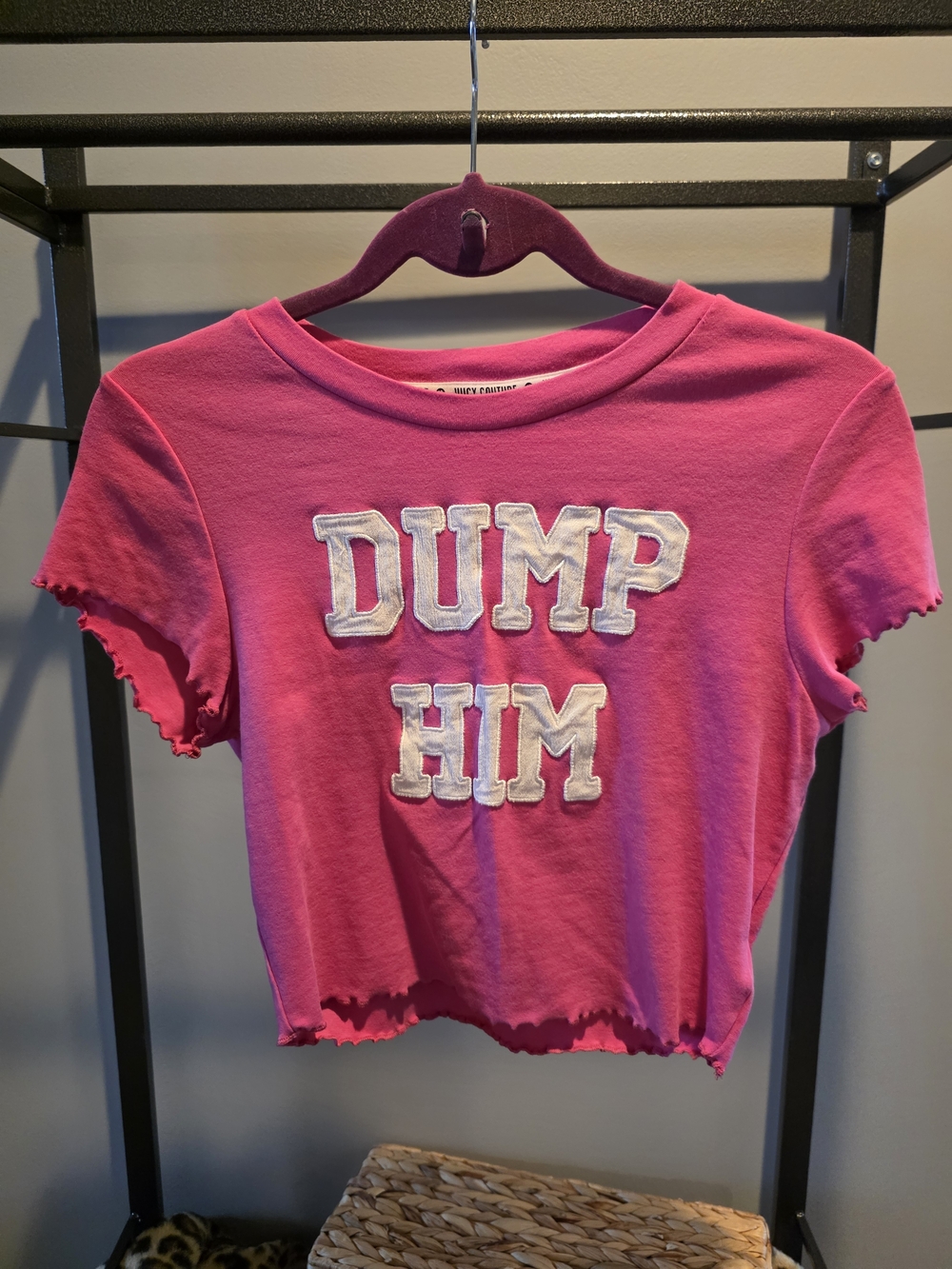 Juicy Couture Bright Pink Crop Top